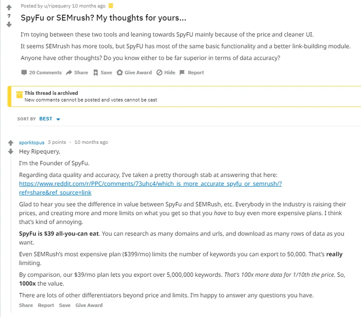 Imported media object